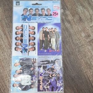 Vintage 2000 official trend merchandise N SYNC Collectible Photo Stickers.